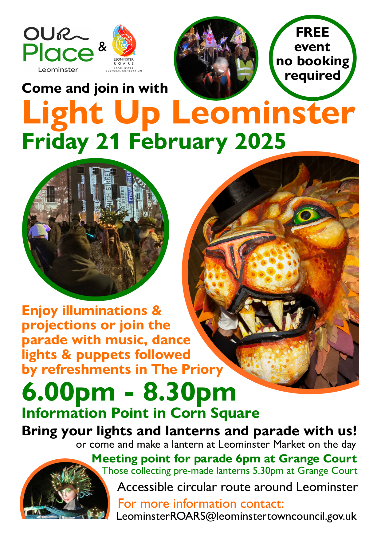 Poster for Light Up Leominster.